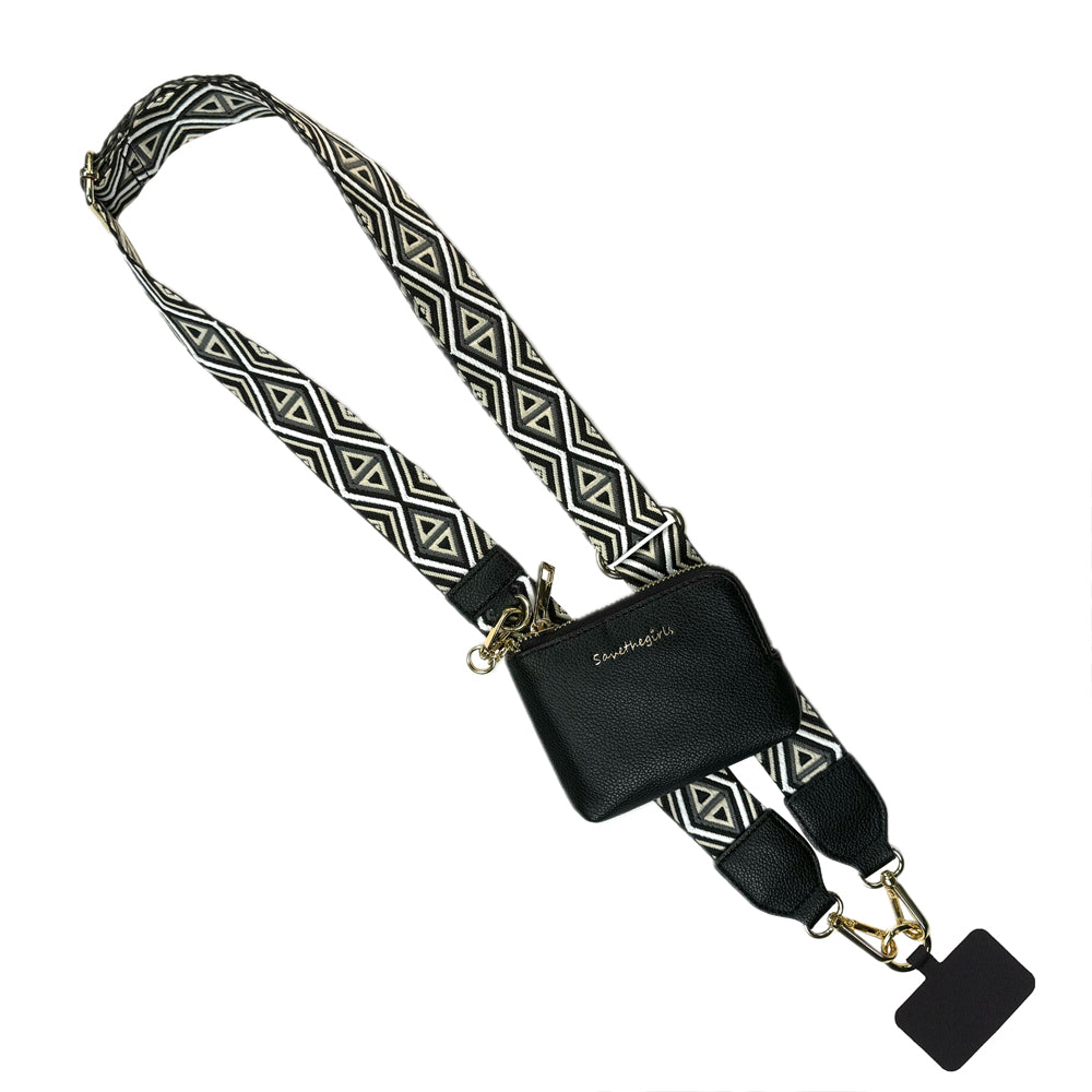 Clip & Go Phone Strap w/RFID Pouch Diamond Pattern – SaveTheGirls
