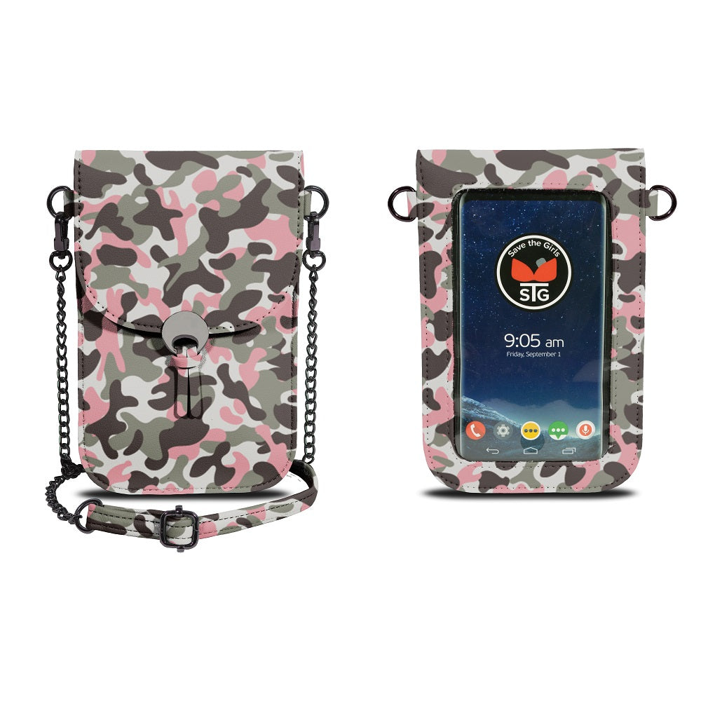Colorado Chain Crossbody Purse, Grey Camo RFID Colorado Chain Crossbody Purse, Grey Camo RFID