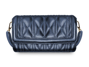 Our quilted Cleo Purse is pillow soft and made of beautiful shimmering fabric.
