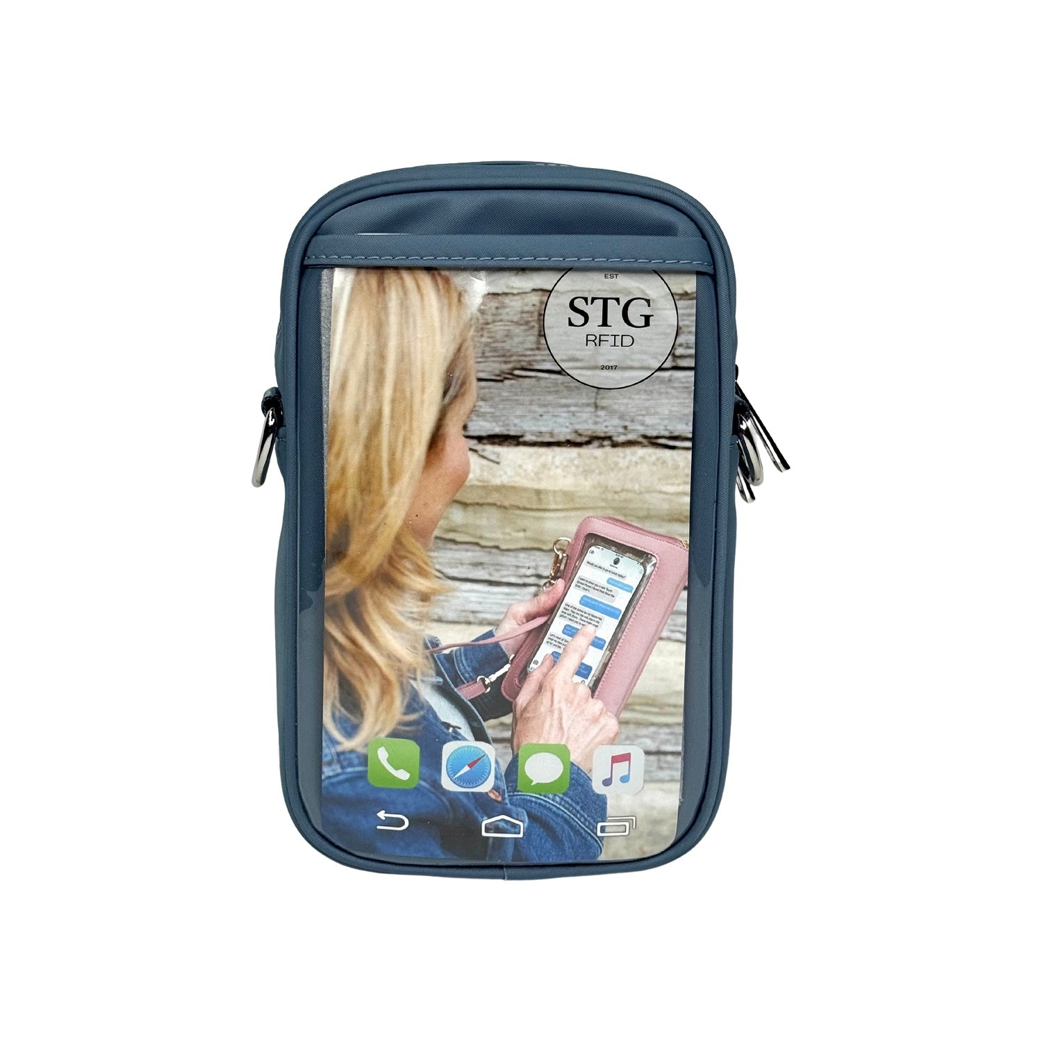 サラサ　ウンヤ手格天井更紗　手提げ金具付きバッグ　鞄　カバン Aspen RFID - Touch Screen Purse – SaveTheGirls