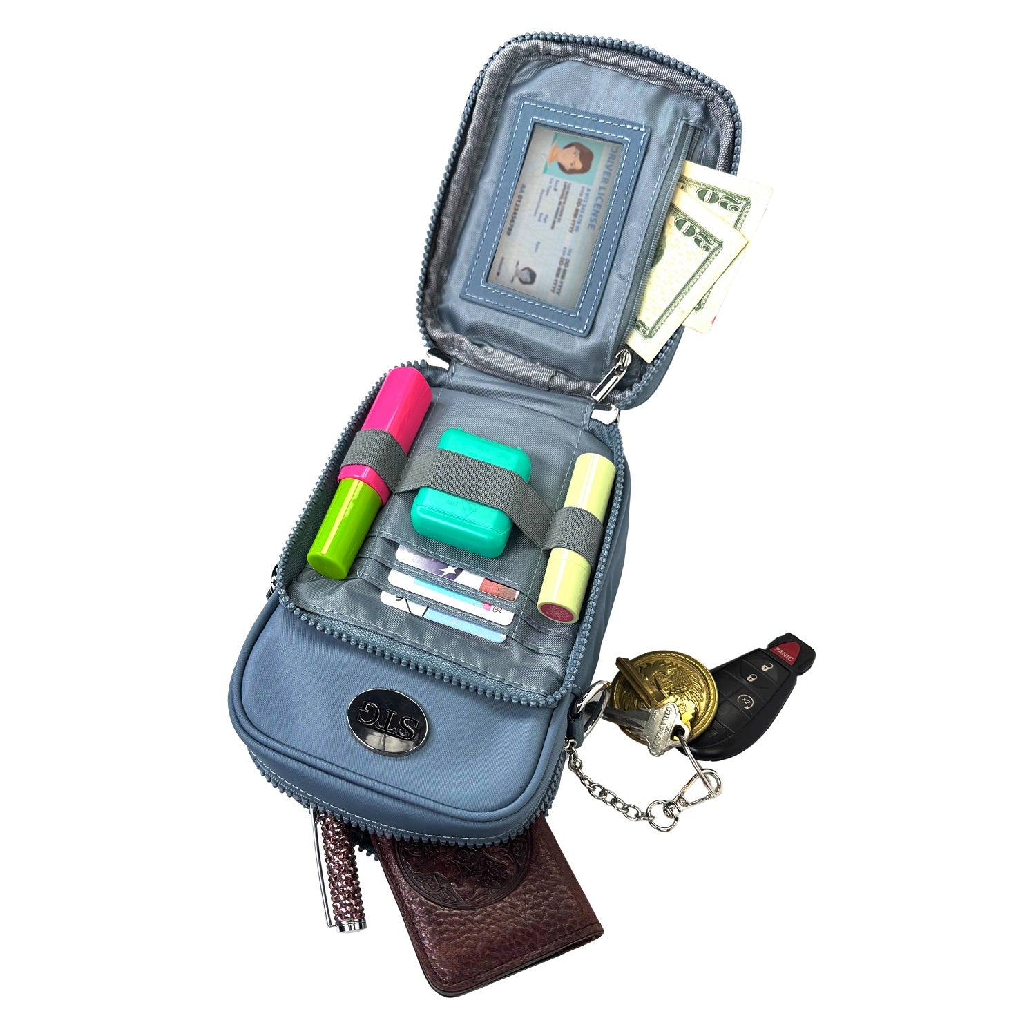 サラサ　ウンヤ手格天井更紗　手提げ金具付きバッグ　鞄　カバン Aspen RFID - Touch Screen Purse – SaveTheGirls