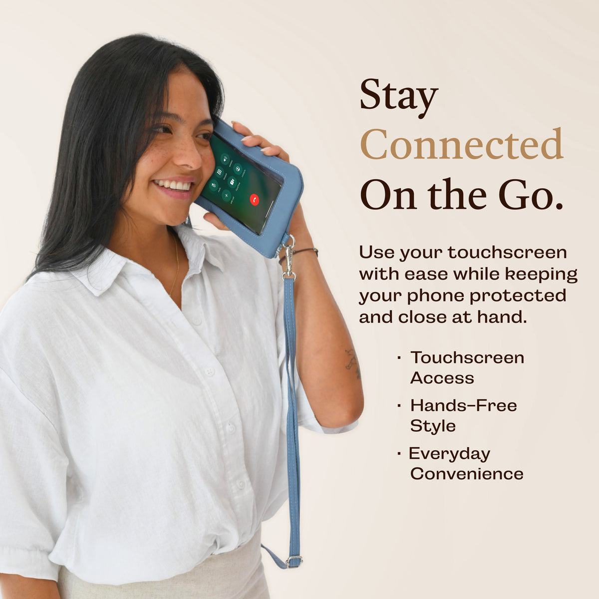 Active Catchy Clutch RFID Touch Screen Purse, RFID purse, cell phone wallet purse, phone holder purse