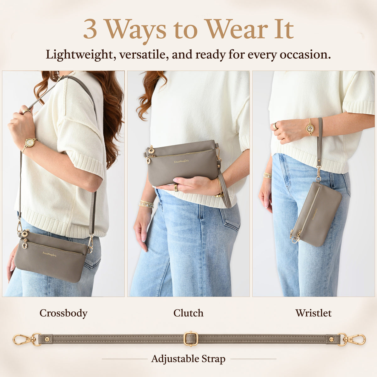 Bella RFID Touch Screen Purse, phone crossbody bag, cell phone purse, crossbody phone bag