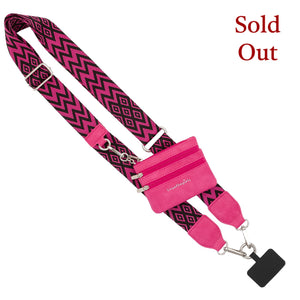 Clip & Go Strap with Pouch - Chevron Collection