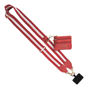 Clip & Go Strap w/Zippered Pouch Bold Stripe