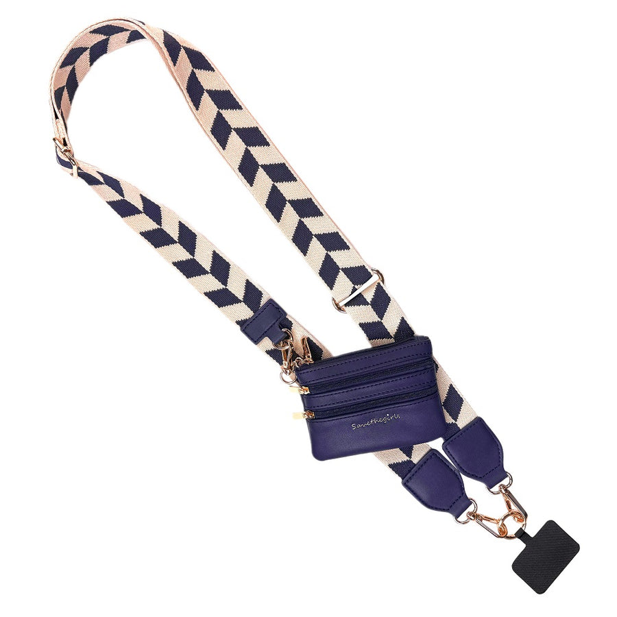 Clip & Go Strap w/Zippered Pouch Chevron