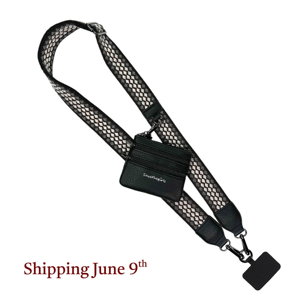 Clip & Go Strap w/Zippered Pouch Fun Dots – SaveTheGirls
