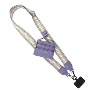 Clip & Go Strap w/Zippered Pouch Fun Dots Pink