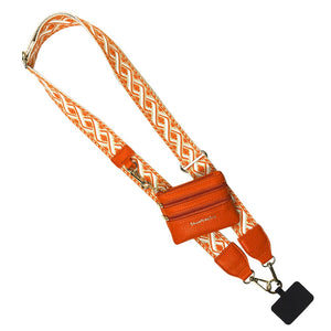 Clip & Go Strap w/Zippered Pouch Orange XOXO