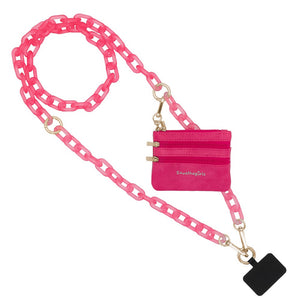 Clip & Go Ice Chain with Pouch Pink