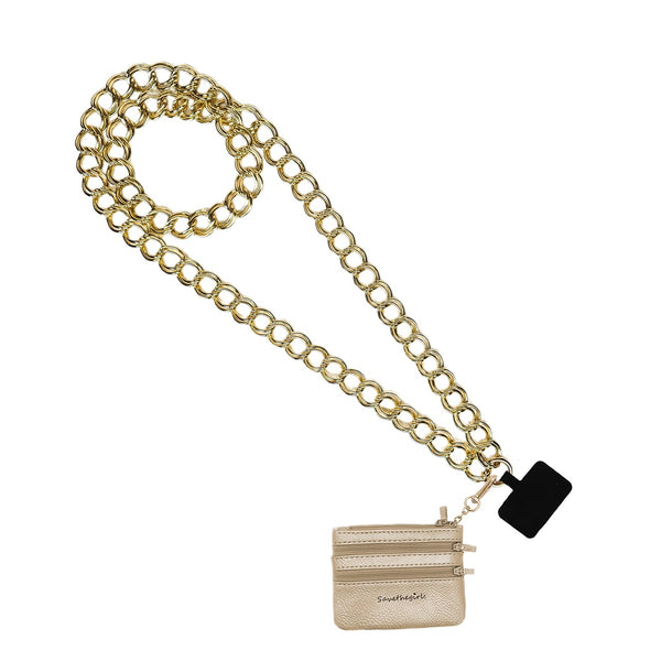 Clip & Go Crossbody Double Link Chain w/Pouch – SaveTheGirls