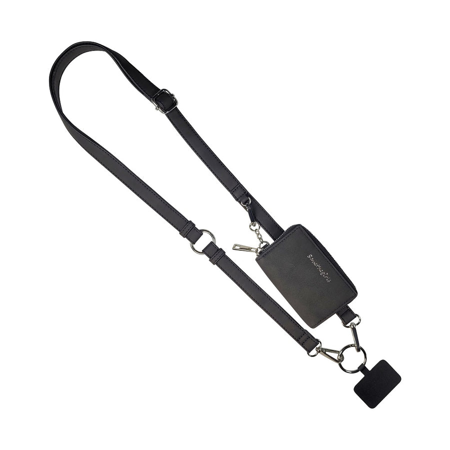 Clip & Go Strap w/Pouch Brushed Vegan Leather