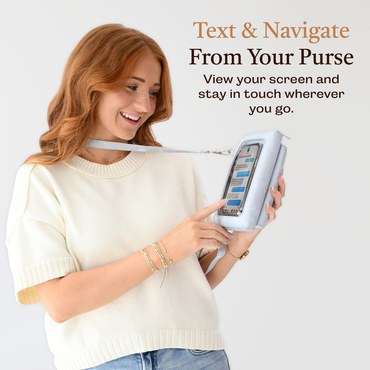 Captiva RFID Touch Screen Purse, phone crossbody bag, cell phone purse, crossbody wallet and phone purse