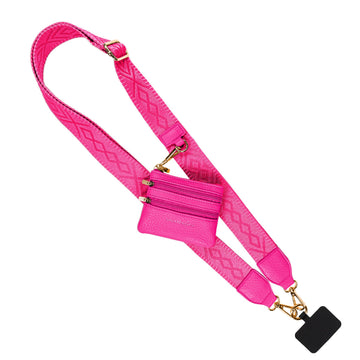 Clip & Go Strap w/Zippered Pouch Classic Magenta