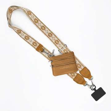 Clip & Go Strap w/Zippered Pouch Starburst Pattern