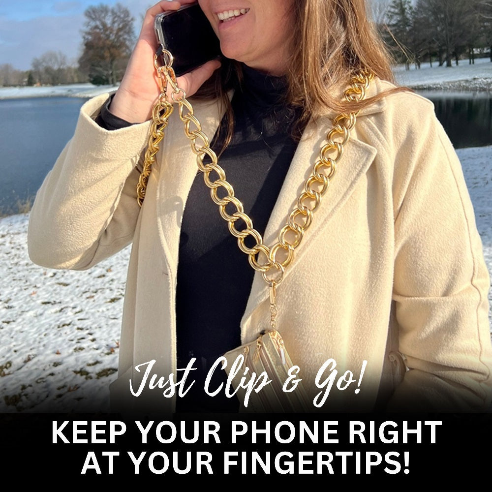 Clip & Go Double Link Chain w/Pouch – SaveTheGirls