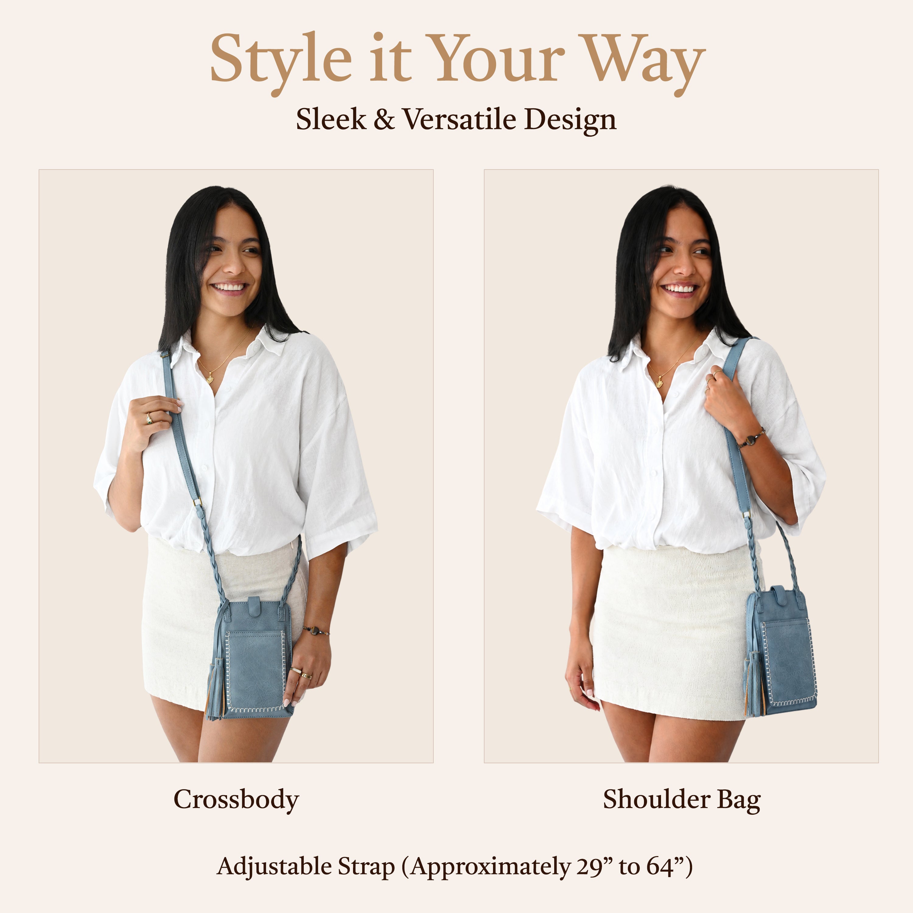 Free Spirit Crossbody Touch Screen Purse – SaveTheGirls