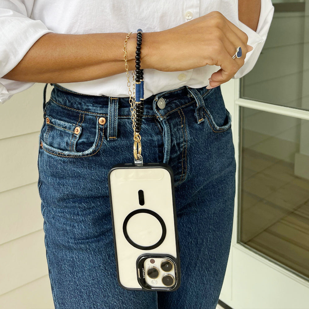 Clip & Go Double Strand Beaded Wristlet