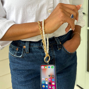 Clip & Go Double Strand Beaded Wristlet