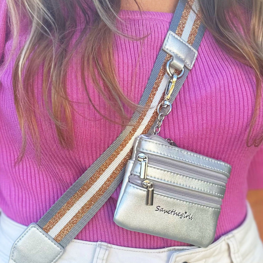 Clip & Go - Pack of 2 (Grey Stripe/Grey Solid) – SaveTheGirls