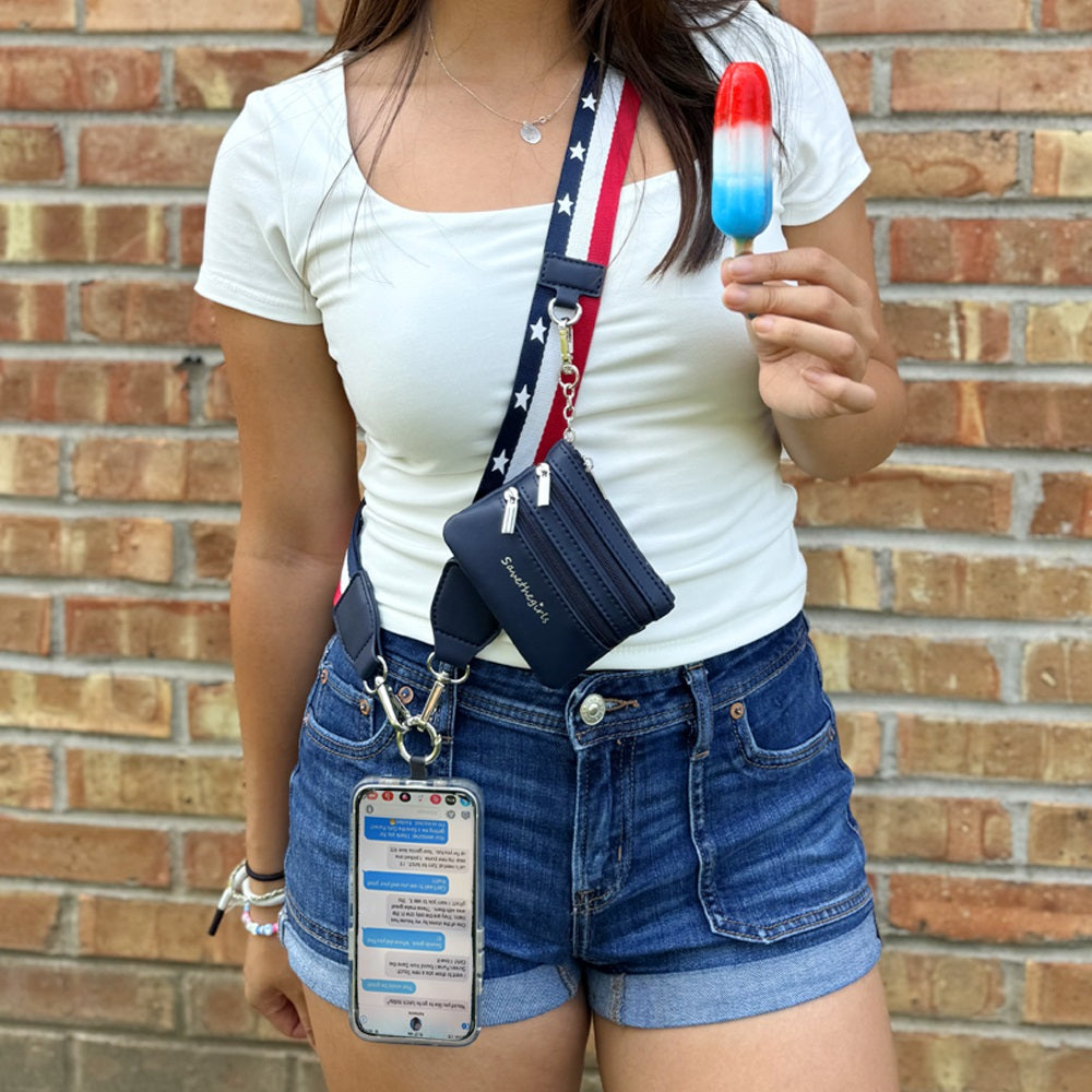 Clip & Go Strap with Pouch - Fun Patterns