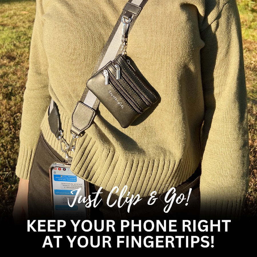 Clip & Go Strap with Pouch - Reflective Collection