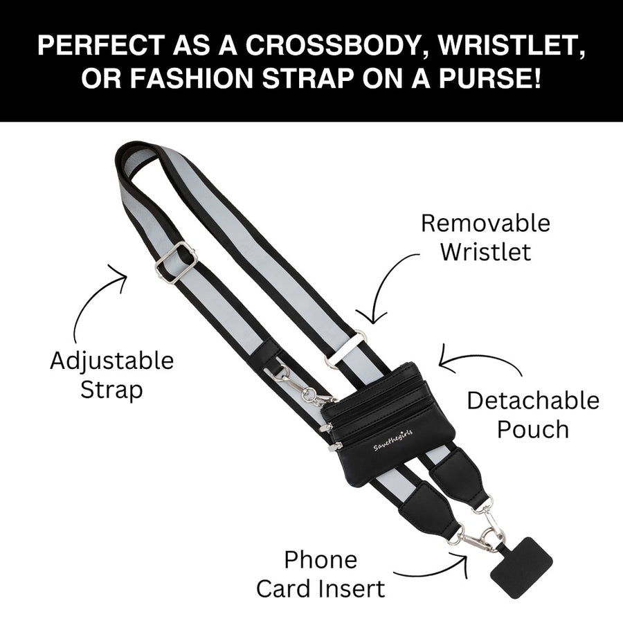 Clip & Go Strap with Pouch - Reflective Collection