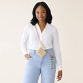 Clip & Go Chain with Zipper Pouch, crossbody phone chain, phone strap with pouch, phone charm strap