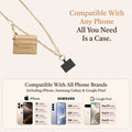 Clip & Go Chain with Zipper Pouch, phone chain strap, phone chain crossbody, phone strap with pouch