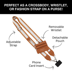 Clip & Go Strap with Pouch - Stripe Collection