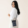 Sweet Savage Touch Screen Purse in Navy Snakeskin, crossbody wallet and phone purse, phone purse, cell phone crossbody