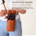 Swing Along Touch Screen Purse with passport and phone inside, cell phone purse, phone pouch crossbody, phone crossbody bag