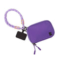 Active Wristlet Twin Rope with RFID Double Pouch in Purple, phone wrist strap, RFID pouch, wrist strap for phone