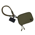 Active Wristlet Twin Rope with RFID Double Pouch in Olive, RFID pouch, wrist strap for phone, phone wristlet