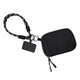 Active Wristlet Twin Rope with RFID Double Pouch in Black, RFID pouch, wrist strap for phone, wristlet wallet for phone