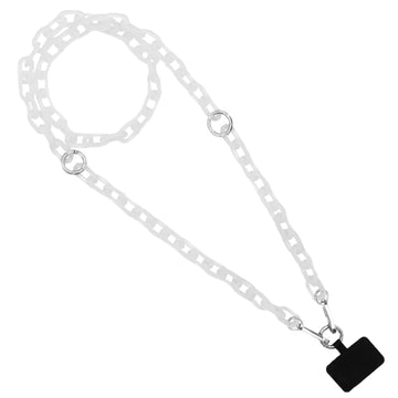 Clip & Go White Ice Chain w/Silver Hardware