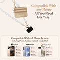 Clip & Go Ice Chain with Pouch phone card insert, compatible with any phone, phone chain strap, phone chain crossbody, phone strap with pouch