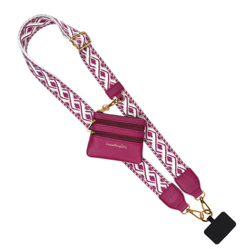 Clip & Go Strap w/Zippered Pouch XOXO Boysnberry