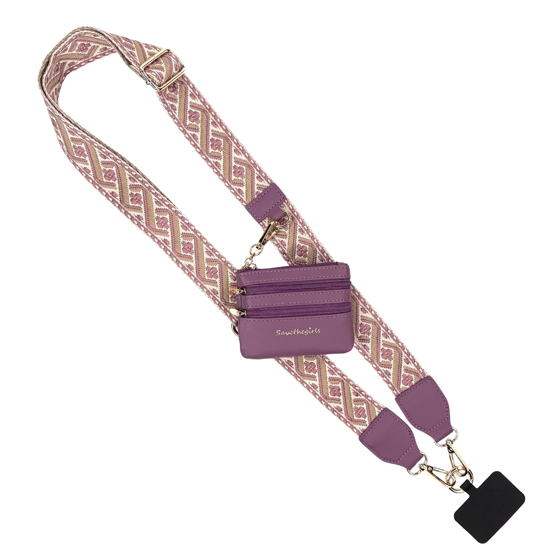 Clip & Go Strap w/Zippered Pouch XOXO – SaveTheGirls