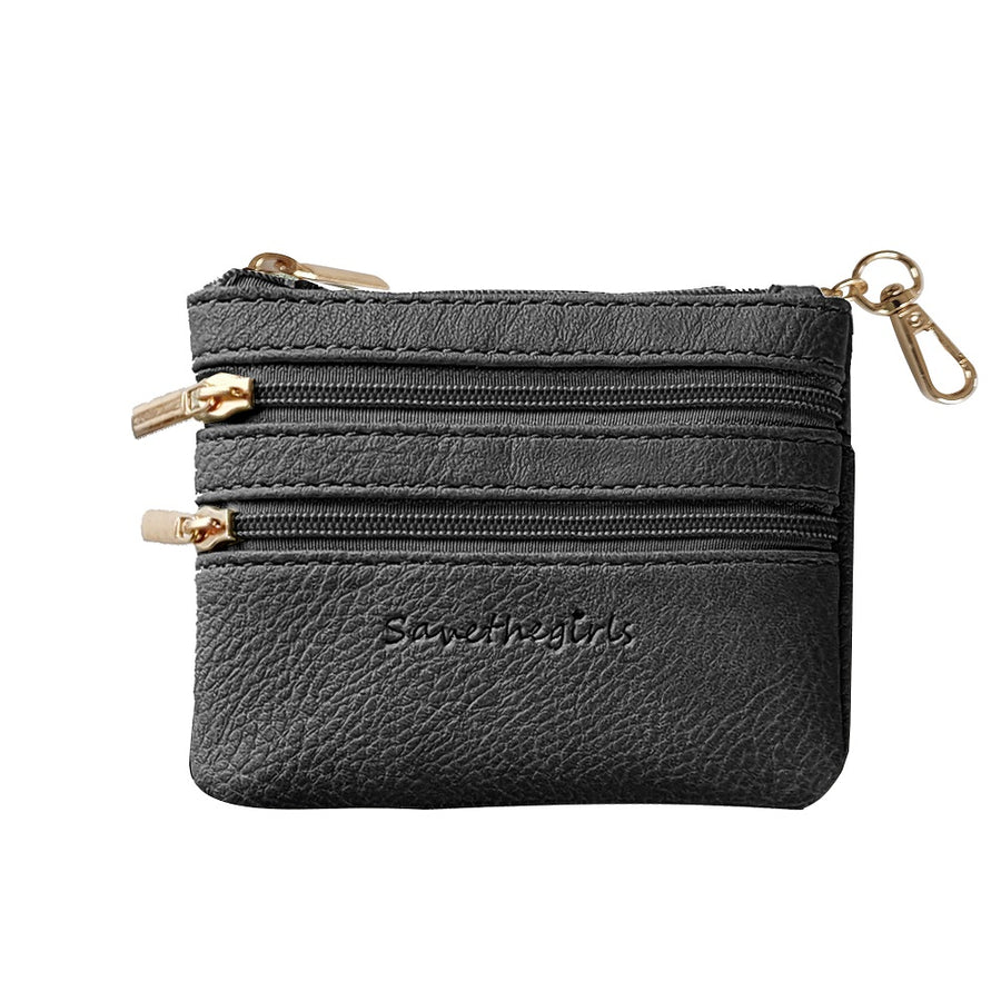 Black Zip-Around Mini Wallet - CHARLES & KEITH US