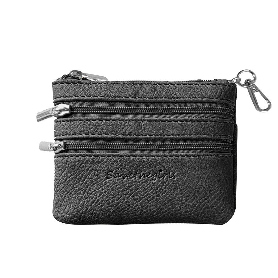 Minimalist Genuine Leather Small Zipper Men Coin Purse Wallet - China Zipper  Wallet and Coin Wallet price | Made-in-China.com