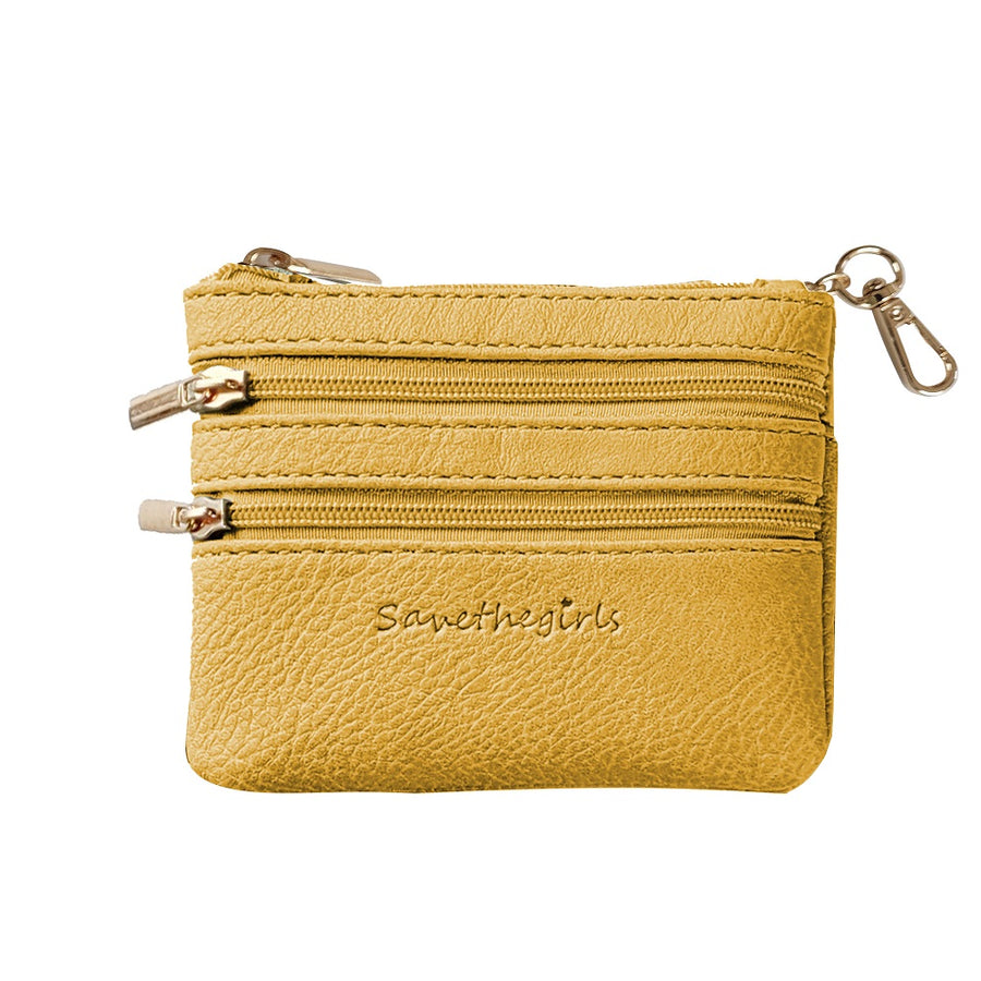 Vegan Leather Zippered Pouch