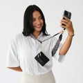 Clip & Go Strap with Zippered Pouch for phone, cards, cash, and essentials