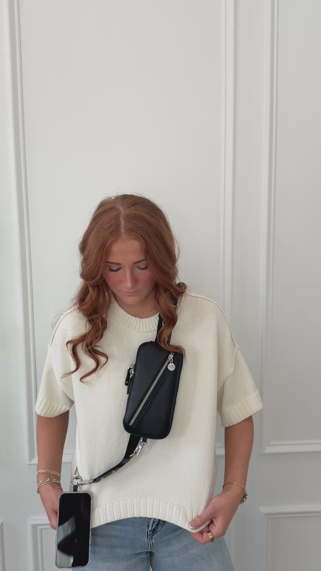 Nova Zip & Clip RFID Strap product video, phone crossbody strap, crossbody phone wallet, phone pouch crossbody