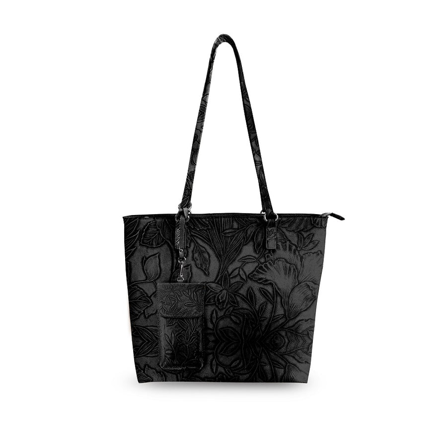 Floral Tote W/Crossbody
