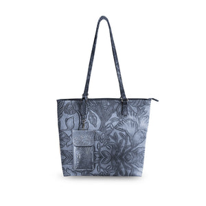 Floral Tote W/Crossbody